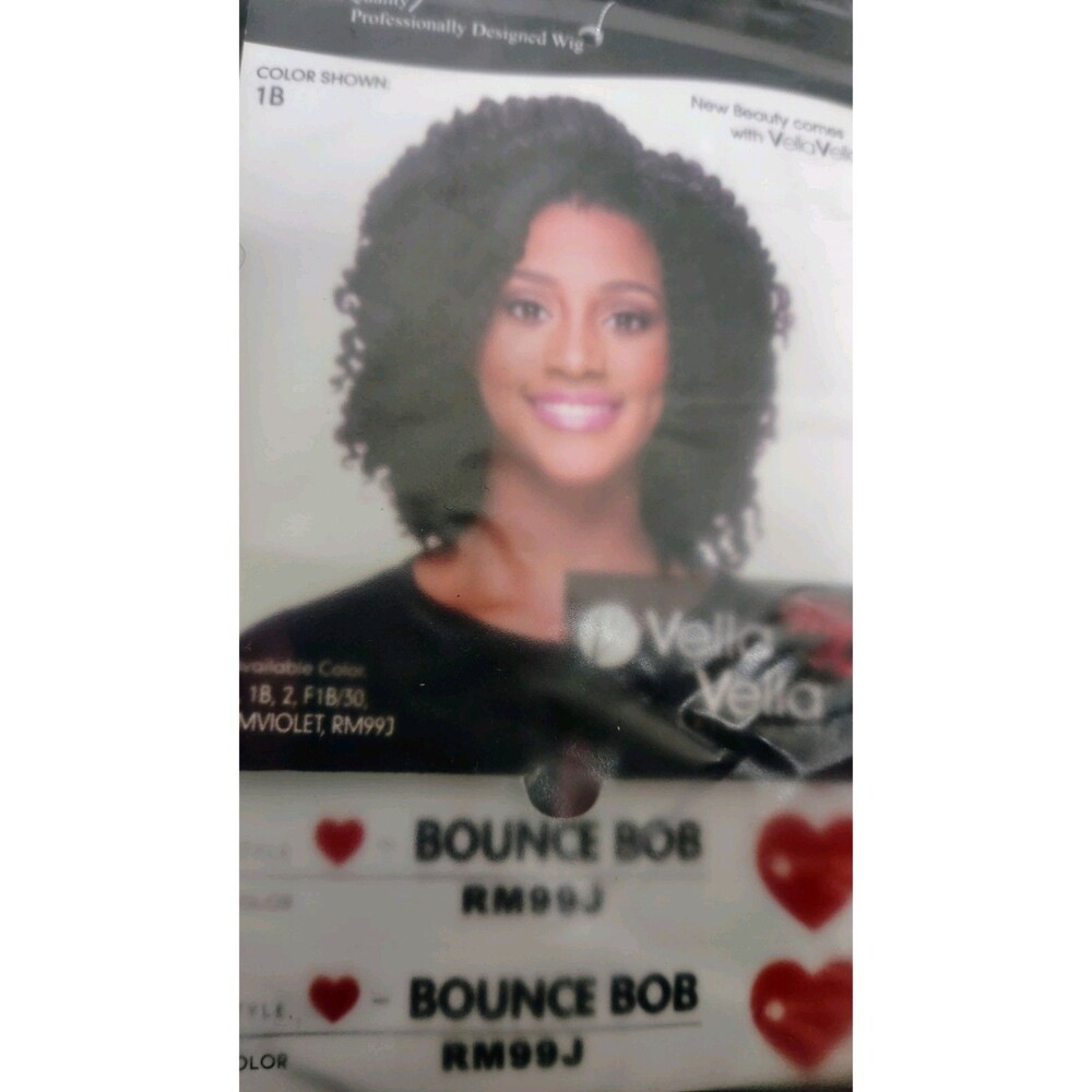 Vivica A. Fox Bounce Bob Wig RM99J | New in Package | Burgundy Black Curly Bob